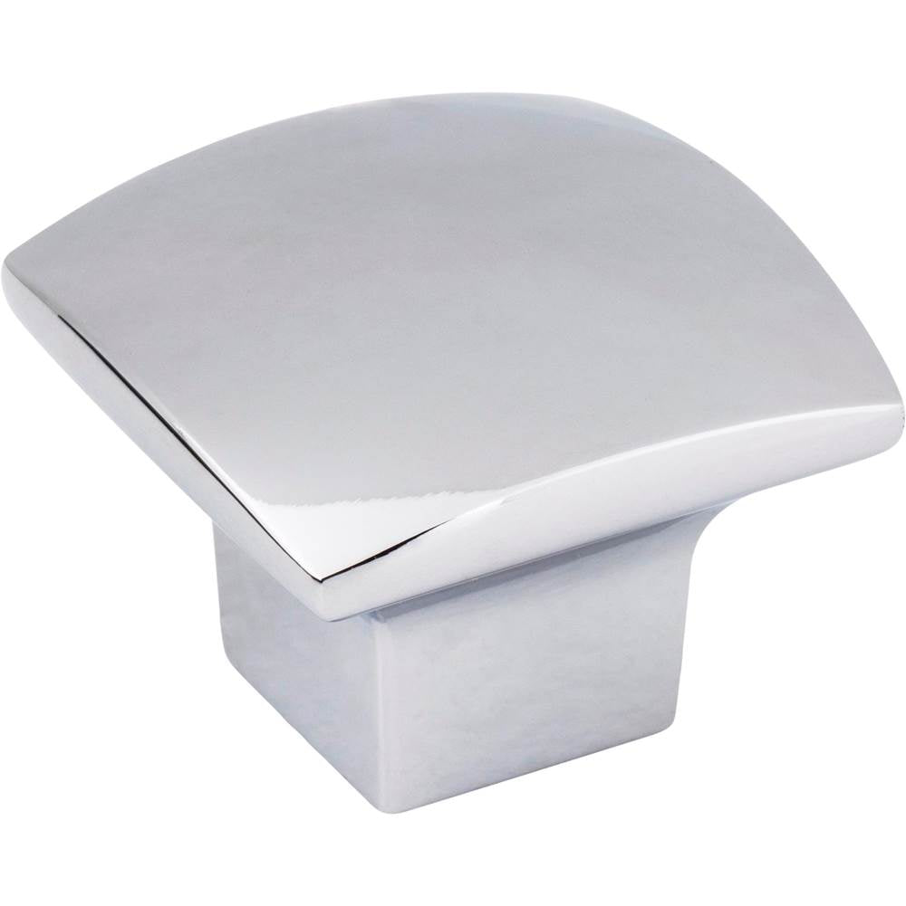 Jeffrey Alexander - 1-3/16'' Overall Length Polished Chrome Square Sonoma Cabinet Knob - Polished Chrome