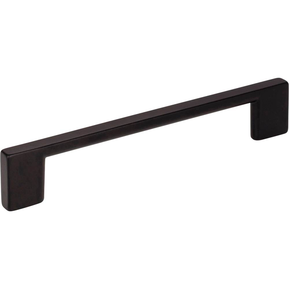 Jeffrey Alexander - 128 mm Center-to-Center Matte Black Square Sutton Cabinet Bar Pull - Matte Black