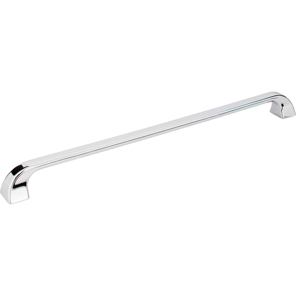 Jeffrey Alexander - 305 mm Center-to-Center Polished Chrome Square Marlo Cabinet Pull - Polished Chrome