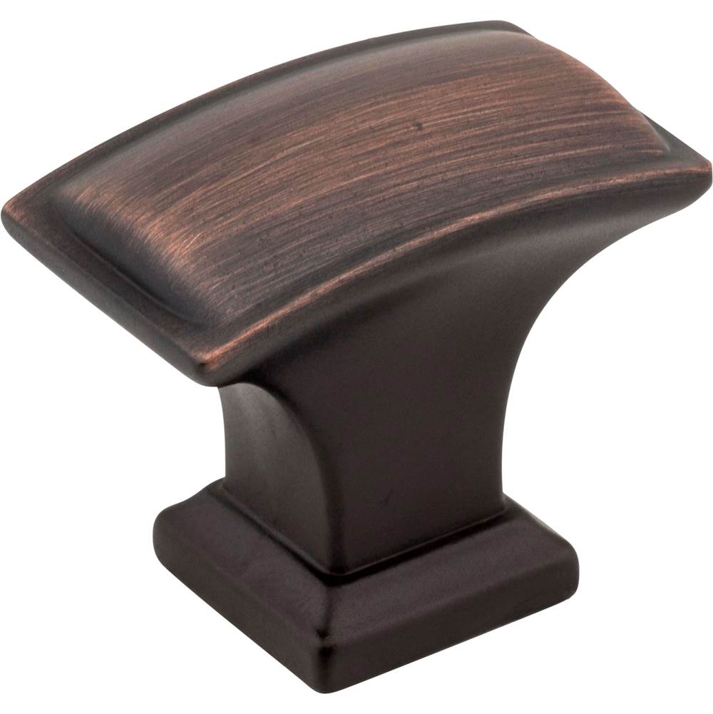 Jeffrey Alexander - 1-1/2'' Overall Length Brushed Oil Rubbed Bronze Rectangle Annadale Cabinet Knob - Brushed Oil Rubbed Bronze