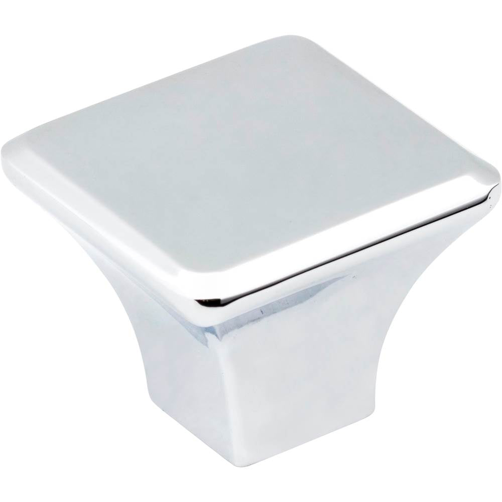 Jeffrey Alexander - 1-1/4'' Overall Length Polished Chrome Square Marlo Cabinet Knob - Polished Chrome