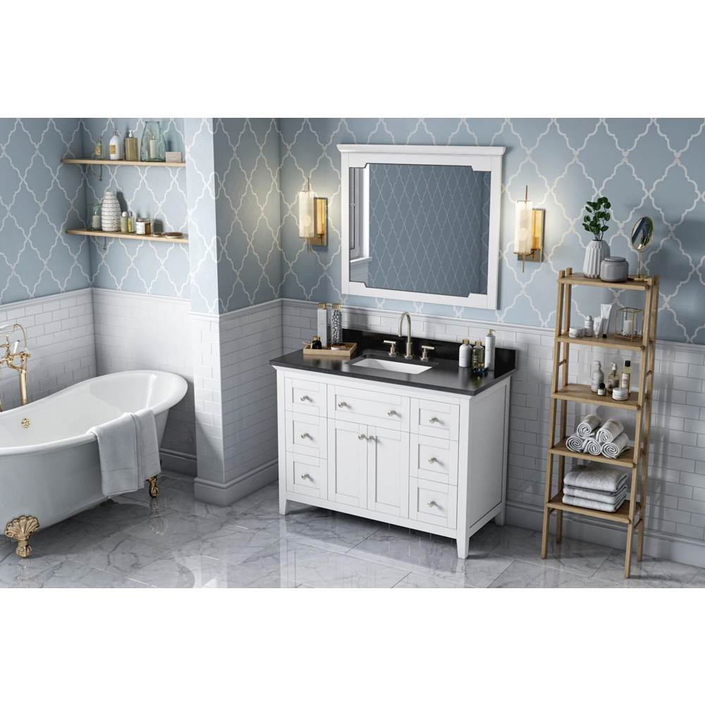 48'' Hale Blue Chatham Vanity, Black Granite Vanity Top, undermount rectangle bowl