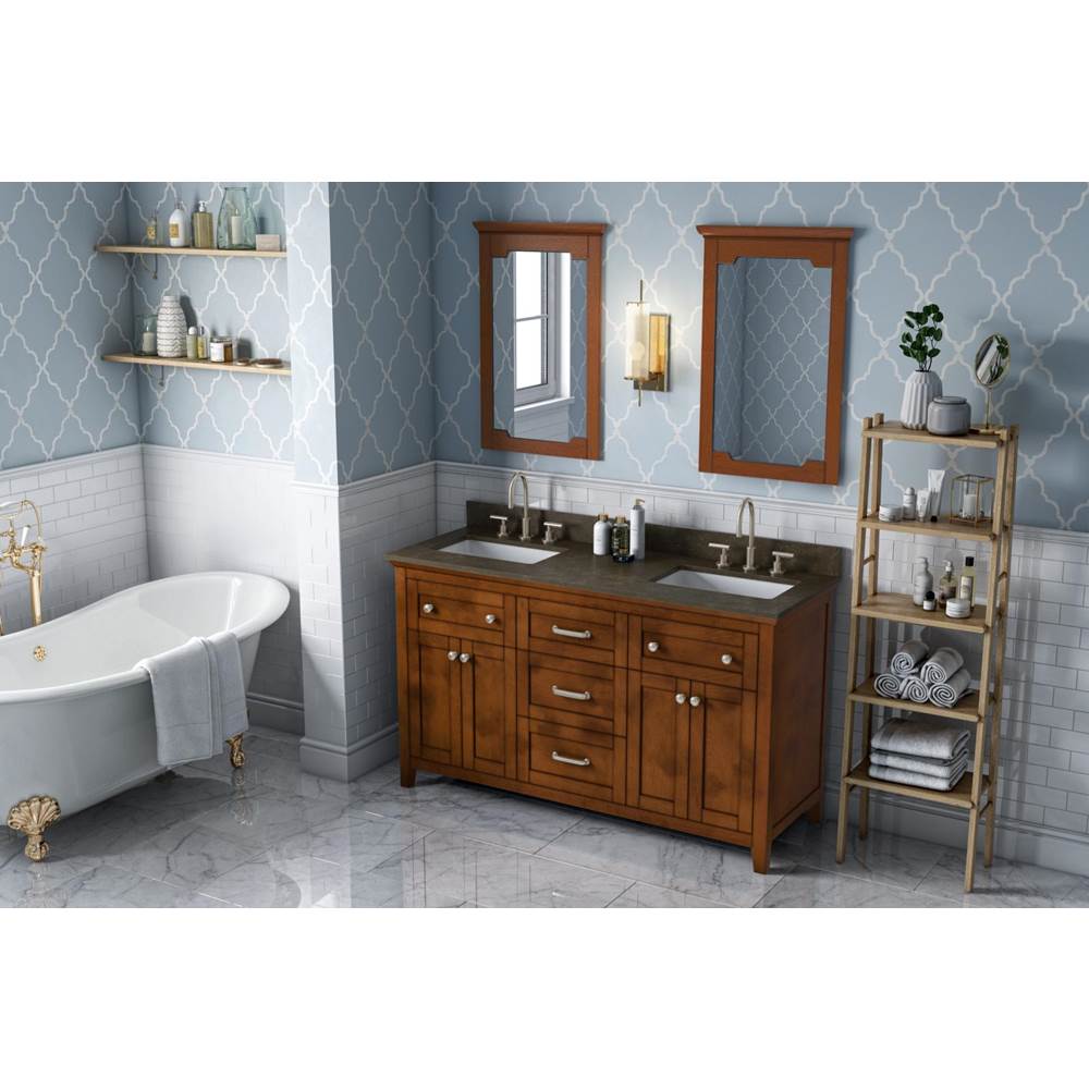 60'' Chocolate Chatham Vanity, double bowl