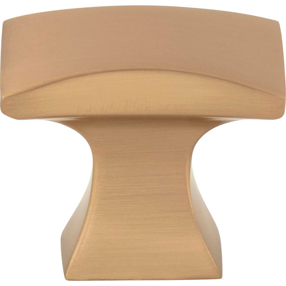 1-1/4'' Overall Length Satin Bronze Flared Philip Cabinet Knob