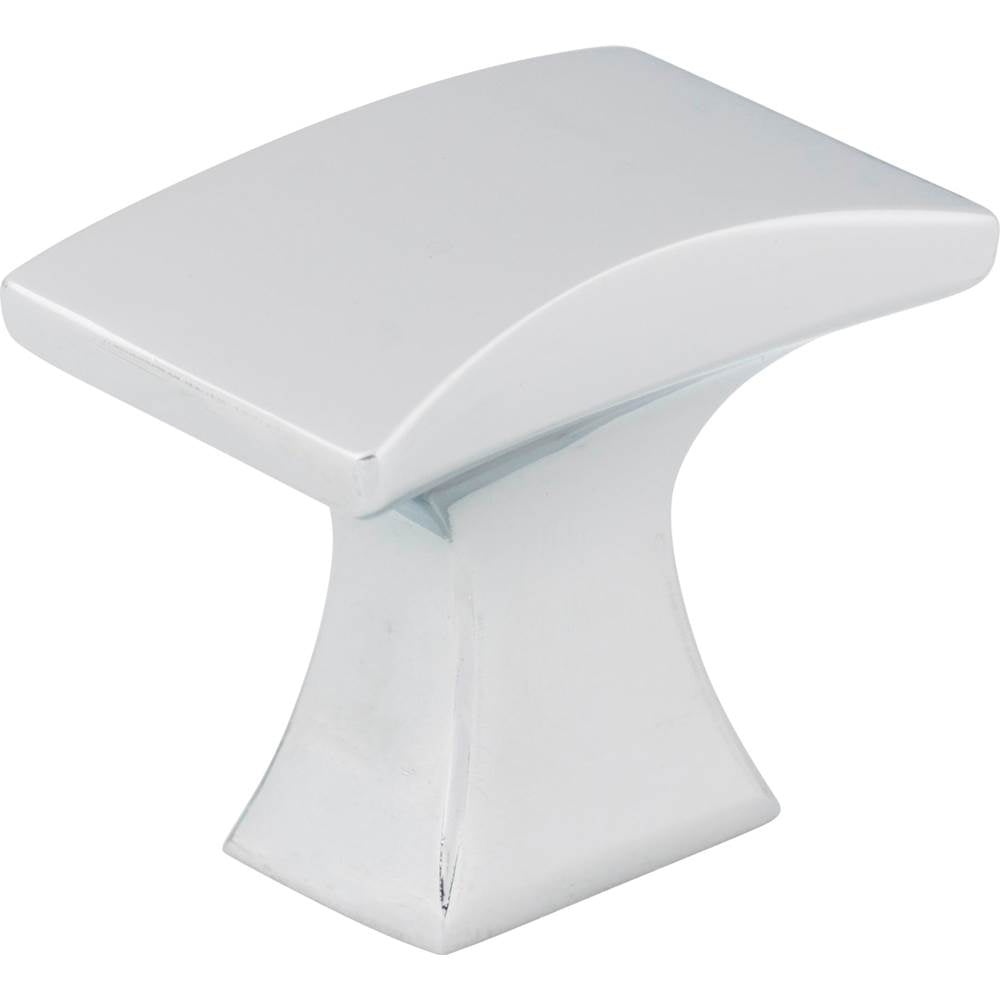 Jeffrey Alexander - 1-1/4'' Overall Length Polished Chrome Flared Philip Cabinet Knob - Polished Chrome