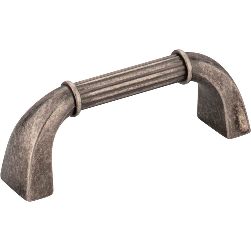 Jeffrey Alexander - 3'' Center-to-Center Distressed Pewter Cordova Cabinet Pull - Distressed Pewter