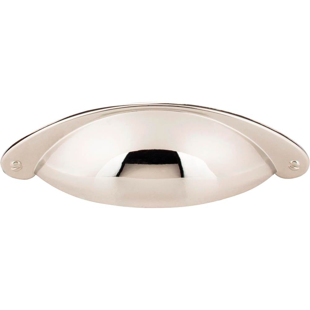 3'' Center-to-Center Polished Nickel Lyon Cabinet Cup Pull