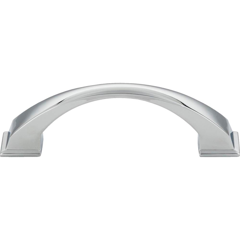 96 mm Center-to-Center Brushed Gold Arched Roman Cabinet Pull