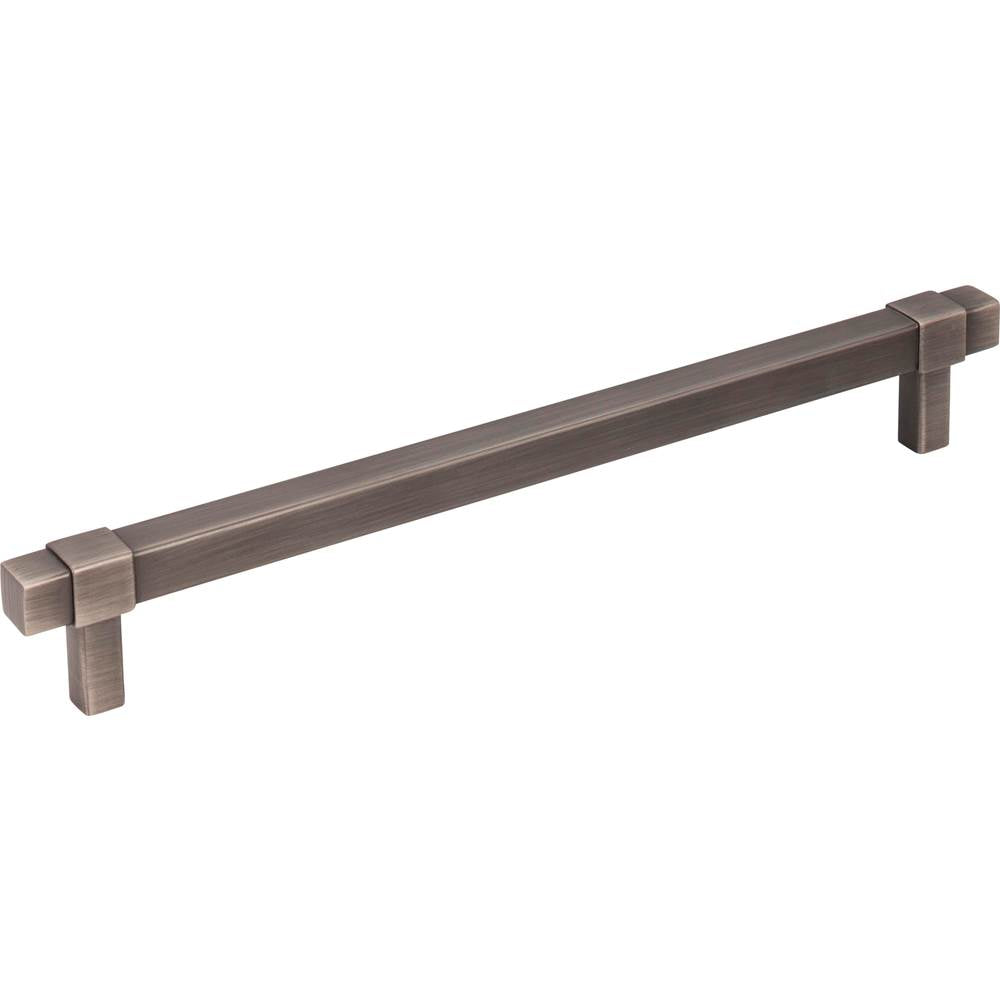 Jeffrey Alexander - 192 mm Center-to-Center Brushed Pewter Square Zane Cabinet Pull - Brushed Pewter