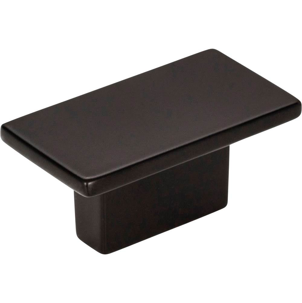 Jeffrey Alexander - 1-9/16'' Overall Length Matte Black Rectangle Mirada Cabinet Knob - Matte Black