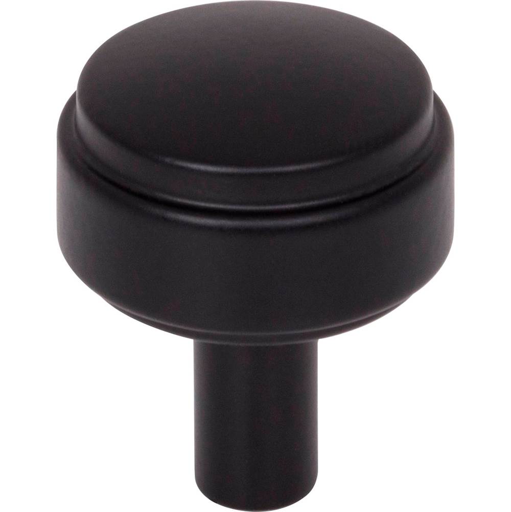 Jeffrey Alexander - 1-1/8'' Diameter Matte Black Hayworth Cabinet Knob - Matte Black