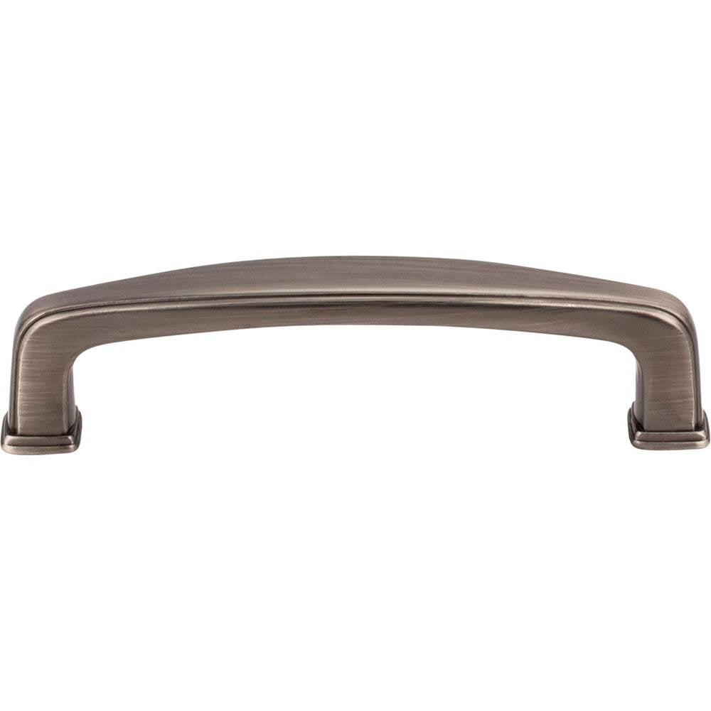 96 mm Center-to-Center Brushed Pewter Square Milan 1 Cabinet Pull