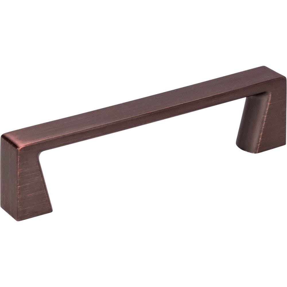 Jeffrey Alexander - 96 mm Center-to-Center Brushed Oil Rubbed Bronze Square Boswell Cabinet Pull - Brushed Oil Rubbed Bronze