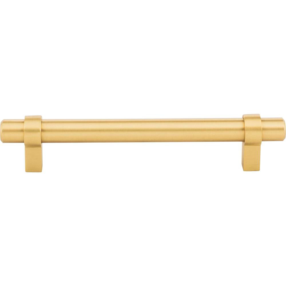 128 mm Center-to-Center Brushed Gold Key Grande Cabinet Bar Pull