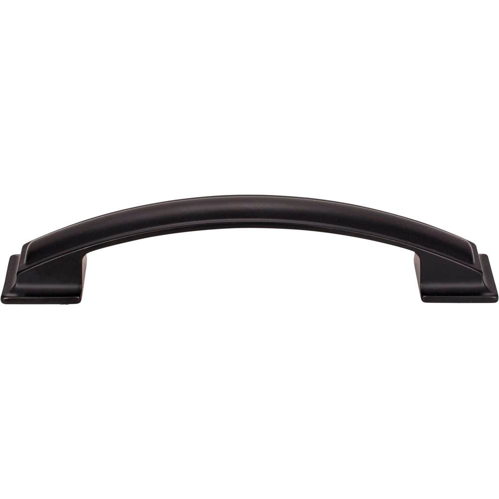 128 mm Center-to-Center Matte Black Square Annadale Cabinet Pull