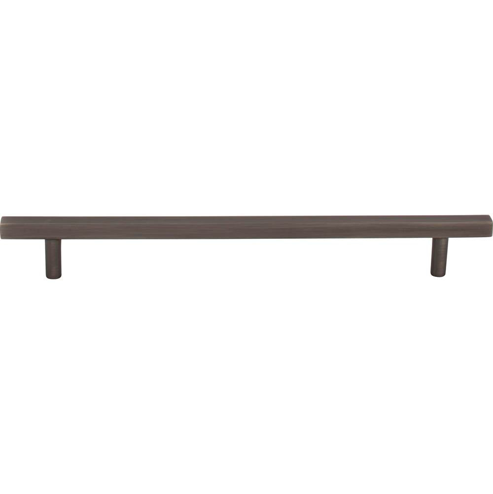 192 mm Center-to-Center Brushed Pewter Square Dominique Cabinet Bar Pull