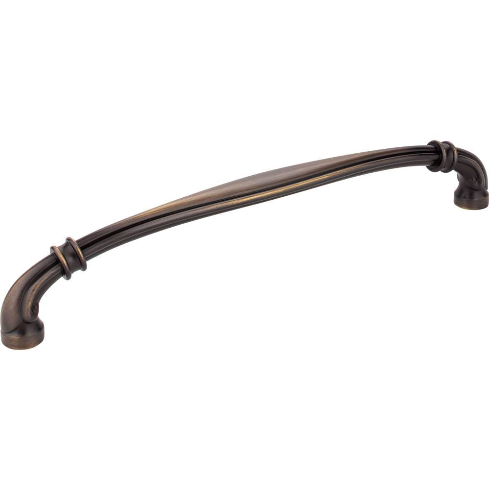 Jeffrey Alexander - 12'' Center-to-Center Antique Brushed Satin Brass Lafayette Appliance Handle - Antique Brushed Satin Brass