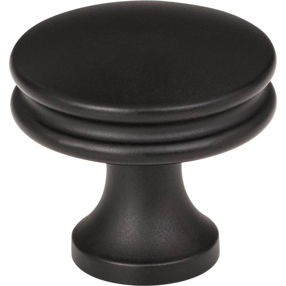 Jeffrey Alexander - 1-1/4'' Diameter Matte Black Marie Cabinet Knob - Matte Black