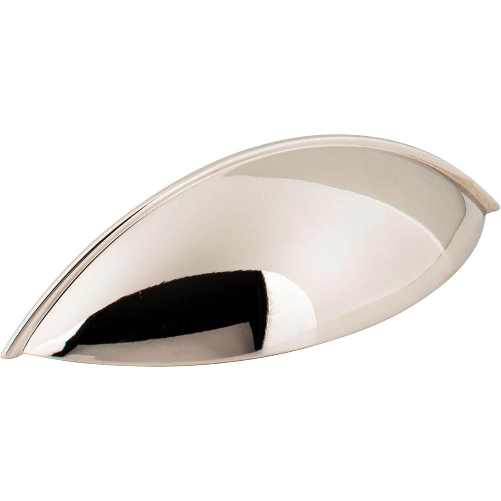 Jeffrey Alexander - 96 mm Center-to-Center Polished Nickel Bordeaux Cabinet Cup Pull - Polished Nickel