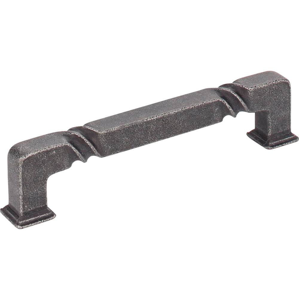 Jeffrey Alexander - 128 mm Center-to-Center Distressed Antique Silver Rustic Twist Tahoe Cabinet Pull - Distressed Antique Silver