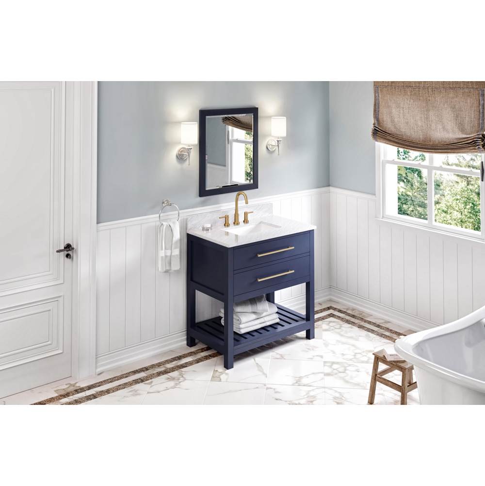 Jeffrey Alexander - 36'' Hale Blue Wavecrest Vanity - Hale Blue