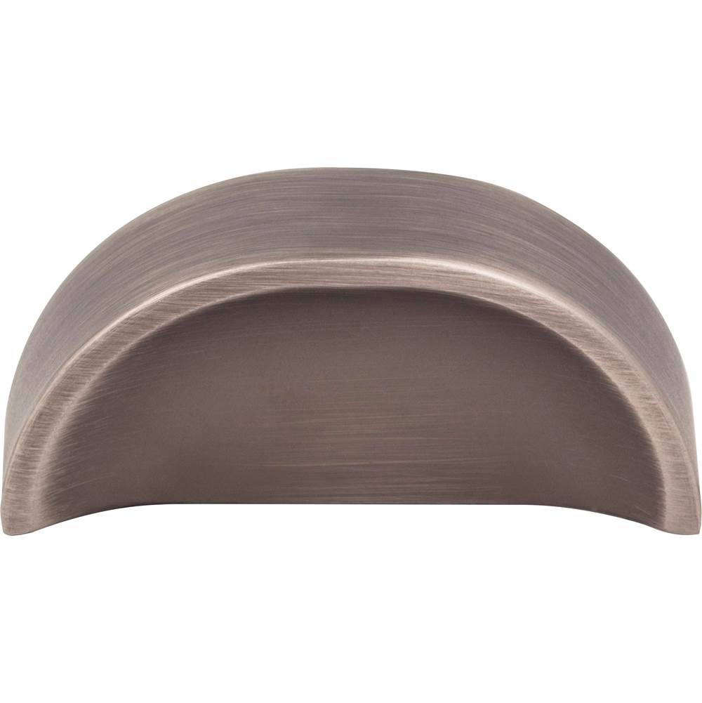 32 mm Center-to-Center Brushed Pewter Elara Cabinet Pinch Pull