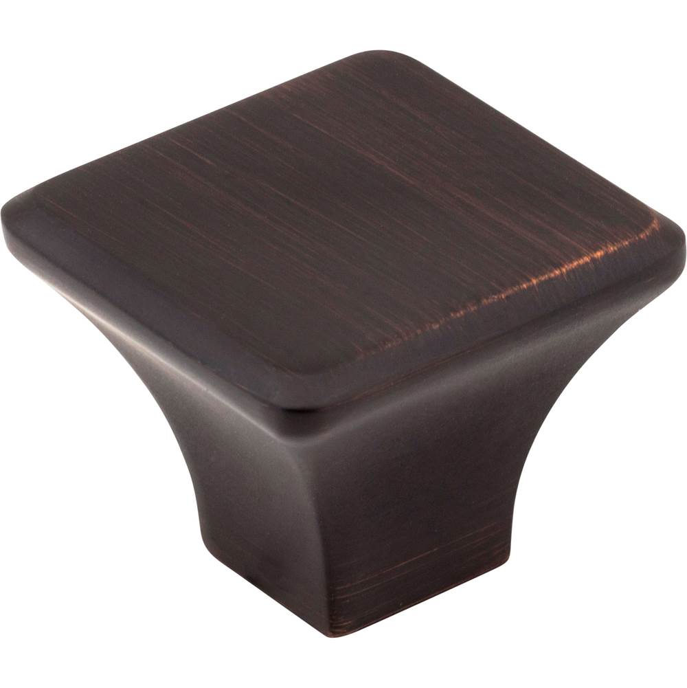 Jeffrey Alexander - 1-1/4'' Overall Length Brushed Oil Rubbed Bronze Square Marlo Cabinet Knob - Brushed Oil Rubbed Bronze