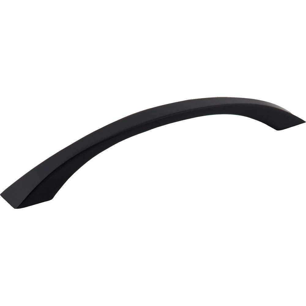 Jeffrey Alexander - 160 mm Center-to-Center Matte Black Flared Philip Cabinet Pull - Matte Black