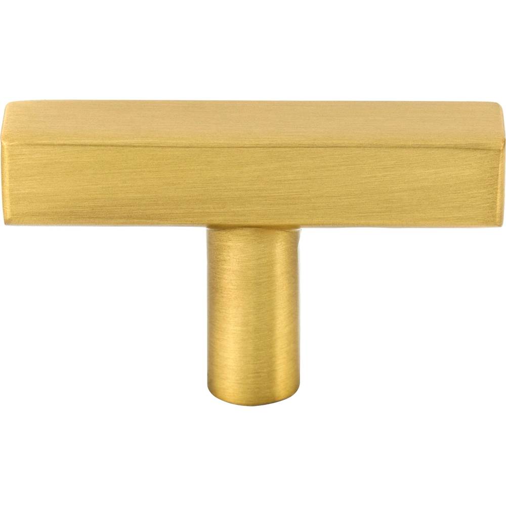 2'' Brushed Gold Dominique Cabinet ''T'' Knob