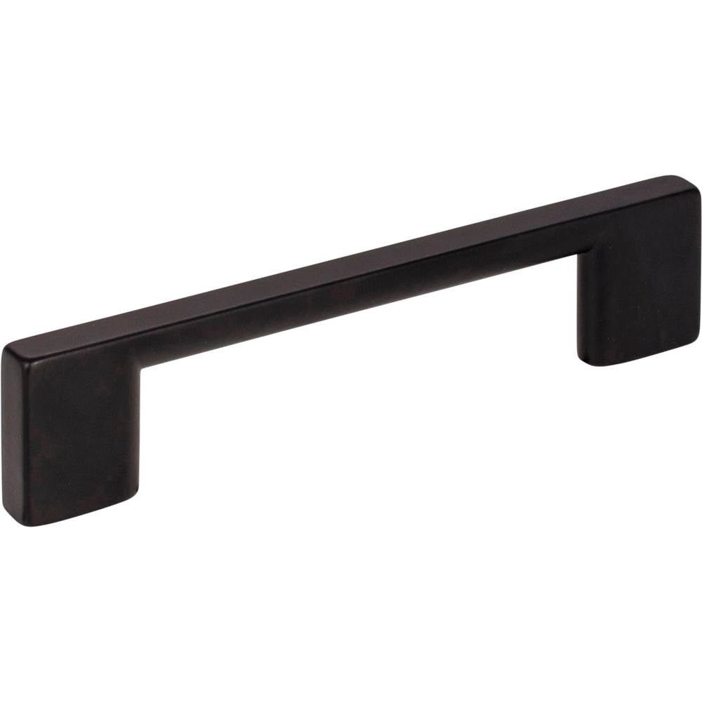 Jeffrey Alexander - 96 mm Center-to-Center Matte Black Square Sutton Cabinet Bar Pull - Matte Black