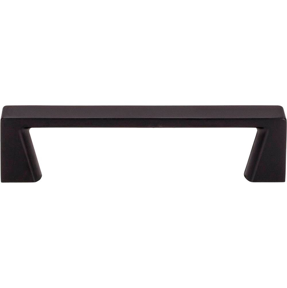 96 mm Center-to-Center Matte Black Square Boswell Cabinet Pull