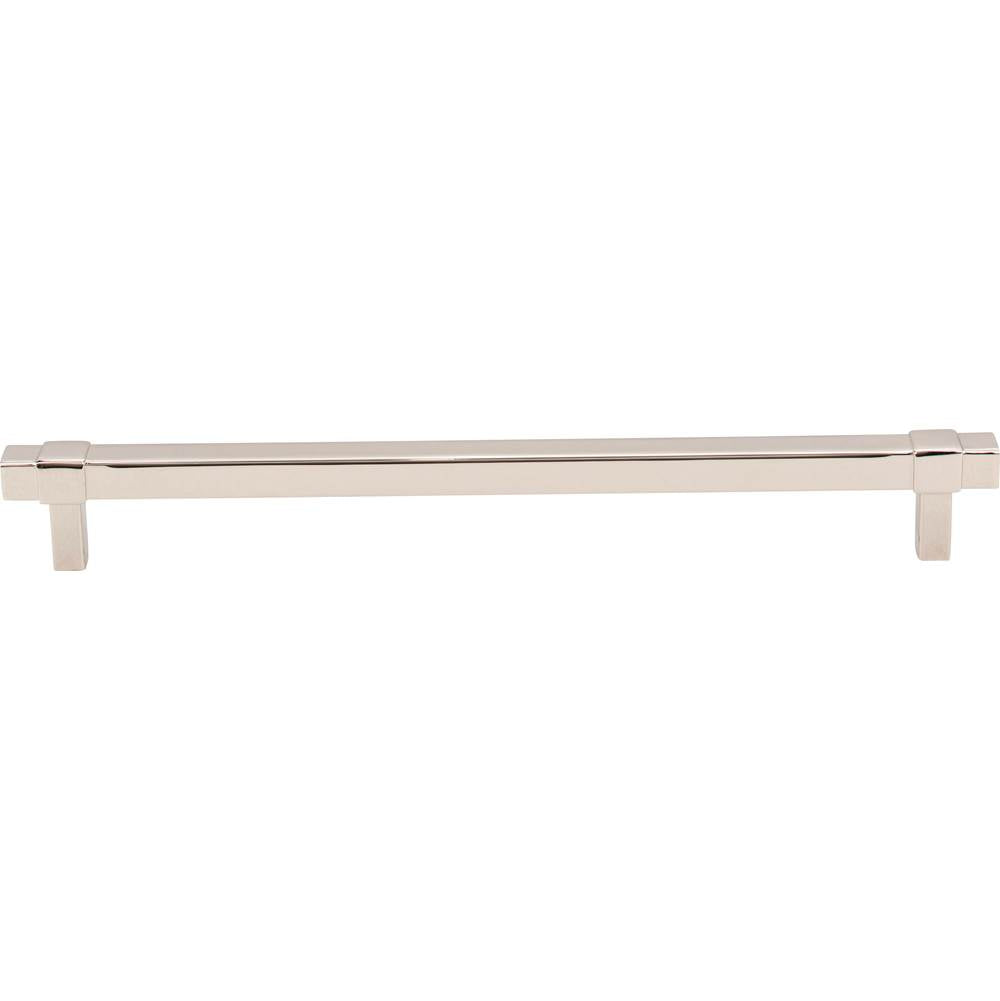 224 mm Center-to-Center Polished Nickel Square Zane Cabinet Pull