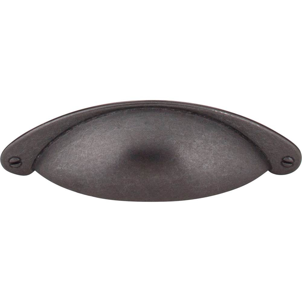 3'' Center-to-Center Gun Metal Lyon Cabinet Cup Pull