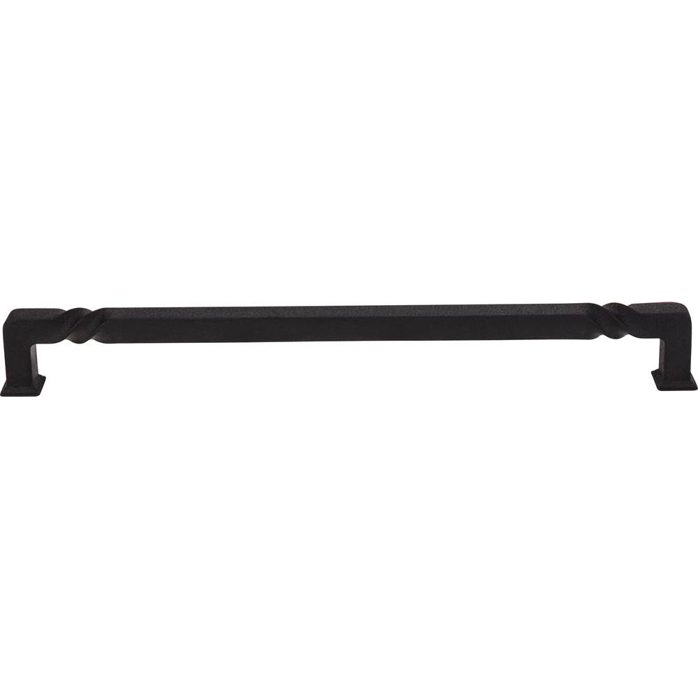 12'' Center-to-Center Matte Black Rustic Twist Tahoe Appliance Handle