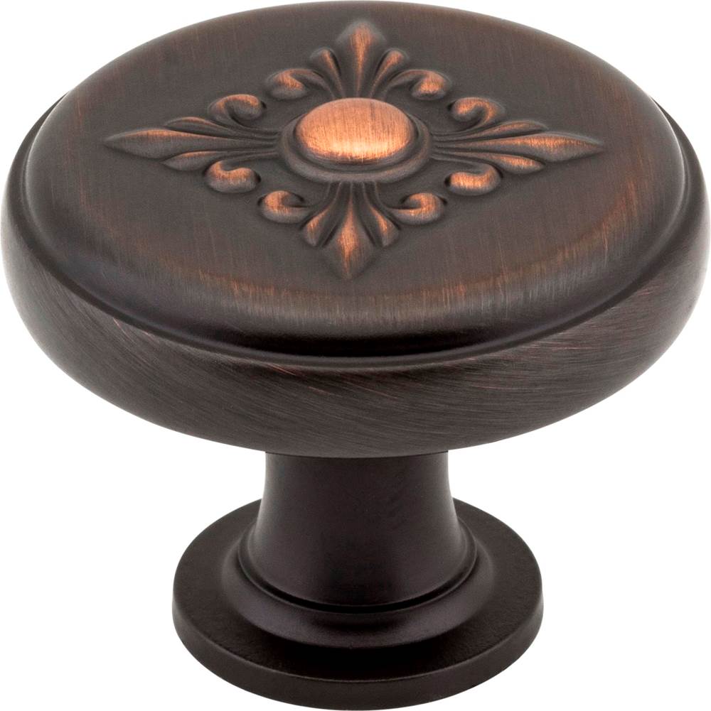 Jeffrey Alexander - 1-3/8'' Diameter Brushed Oil Rubbed Bronze Baroque Lafayette Cabinet Knob - Brushed Oil Rubbed Bronze