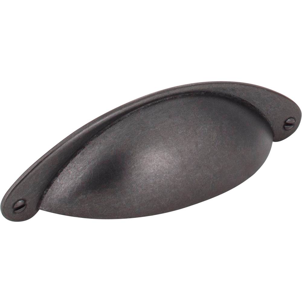 Jeffrey Alexander - 3'' Center-to-Center Gun Metal Lyon Cabinet Cup Pull - Gun Metal