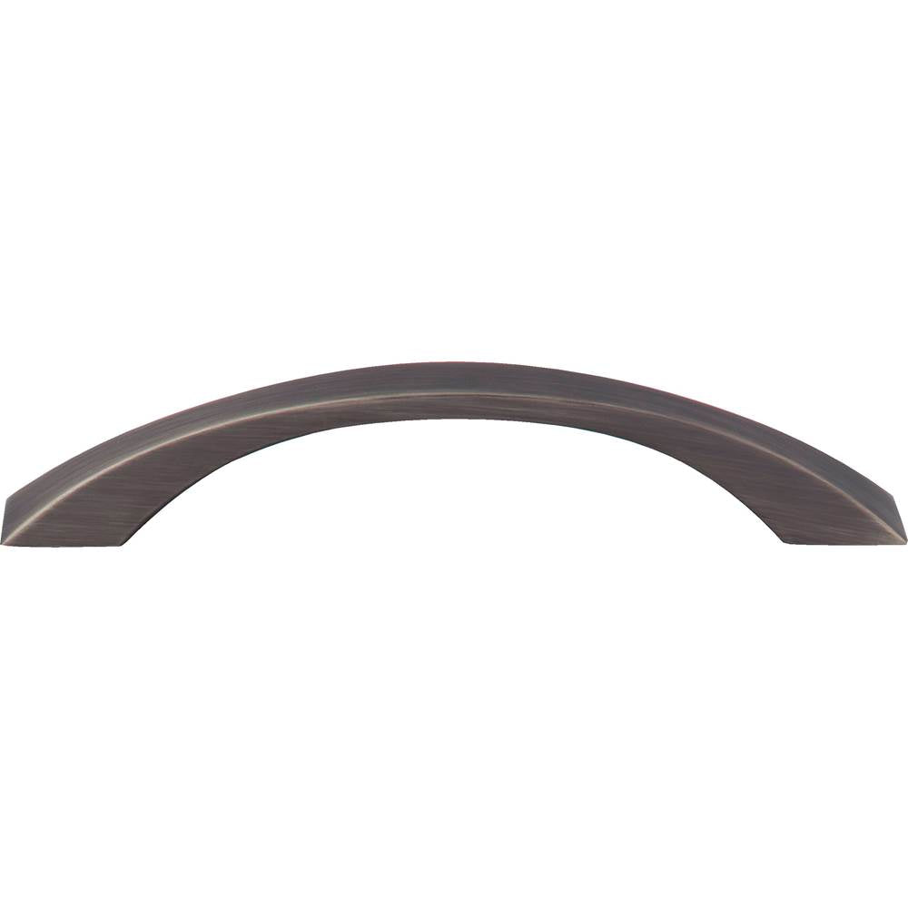 128 mm Center-to-Center Brushed Pewter Flared Philip Cabinet Pull