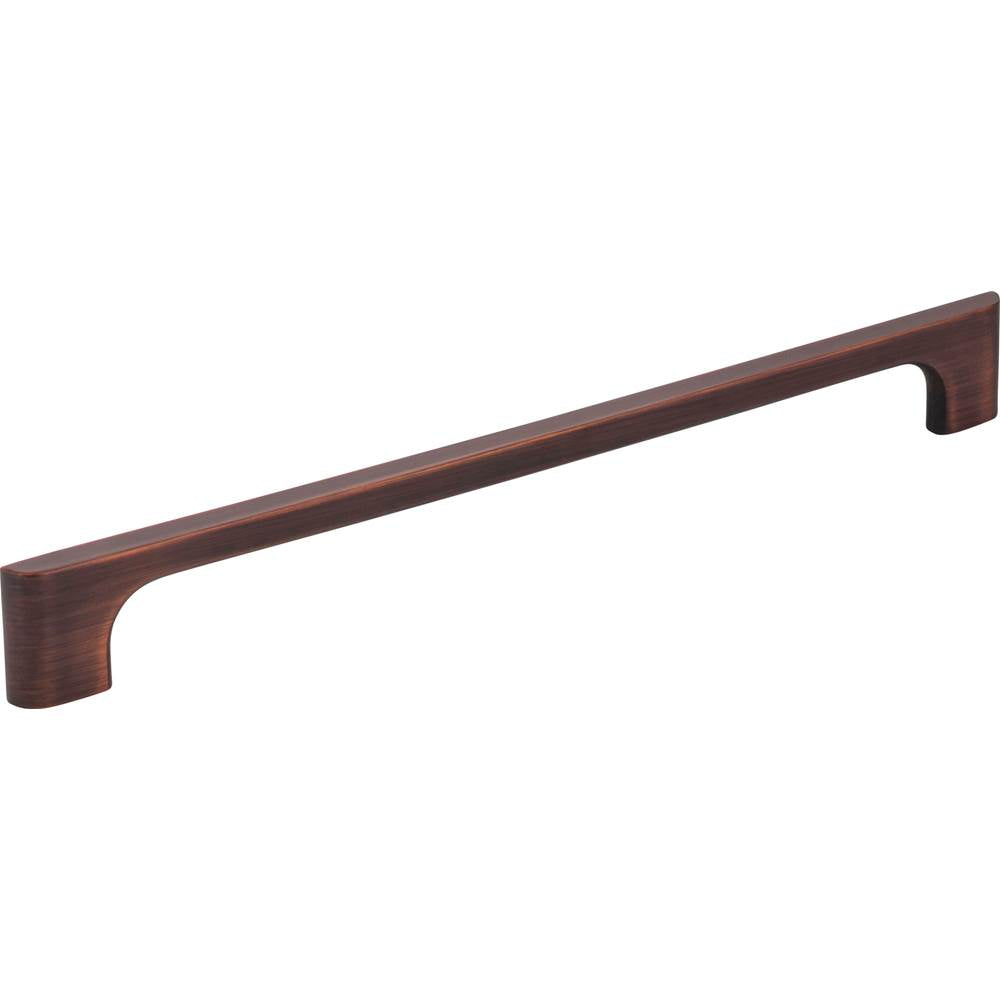 Jeffrey Alexander - 224 mm Center-to-Center Brushed Oil Rubbed Bronze Asymmetrical Leyton Cabinet Pull - Brushed Oil Rubbed Bronze