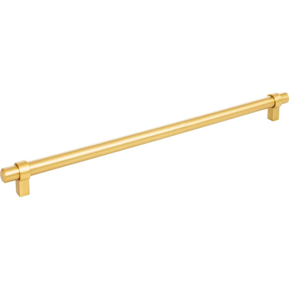 Jeffrey Alexander - 319 mm Center-to-Center Brushed Gold Key Grande Cabinet Bar Pull - Brushed Gold