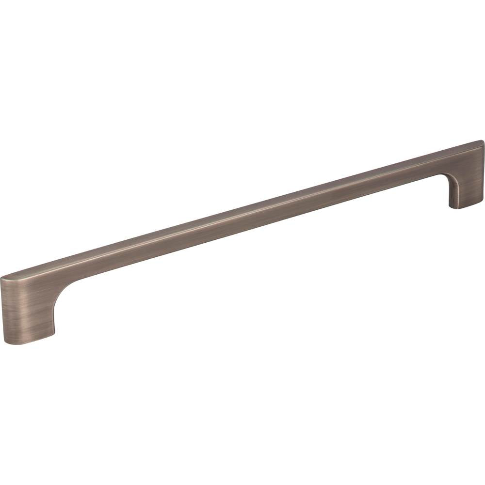 Jeffrey Alexander - 224 mm Center-to-Center Brushed Pewter Asymmetrical Leyton Cabinet Pull - Brushed Pewter