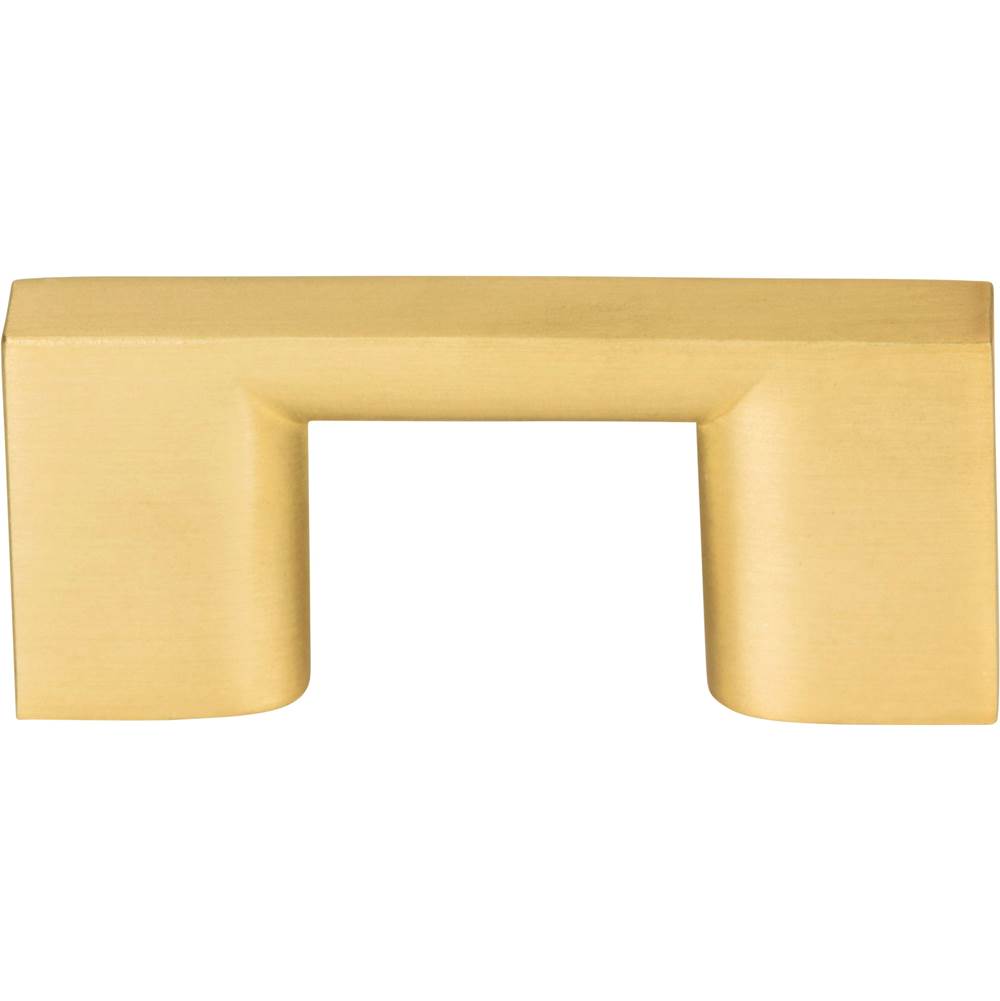 32 mm Center-to-Center Brushed Gold Square Sutton Cabinet Bar Pull