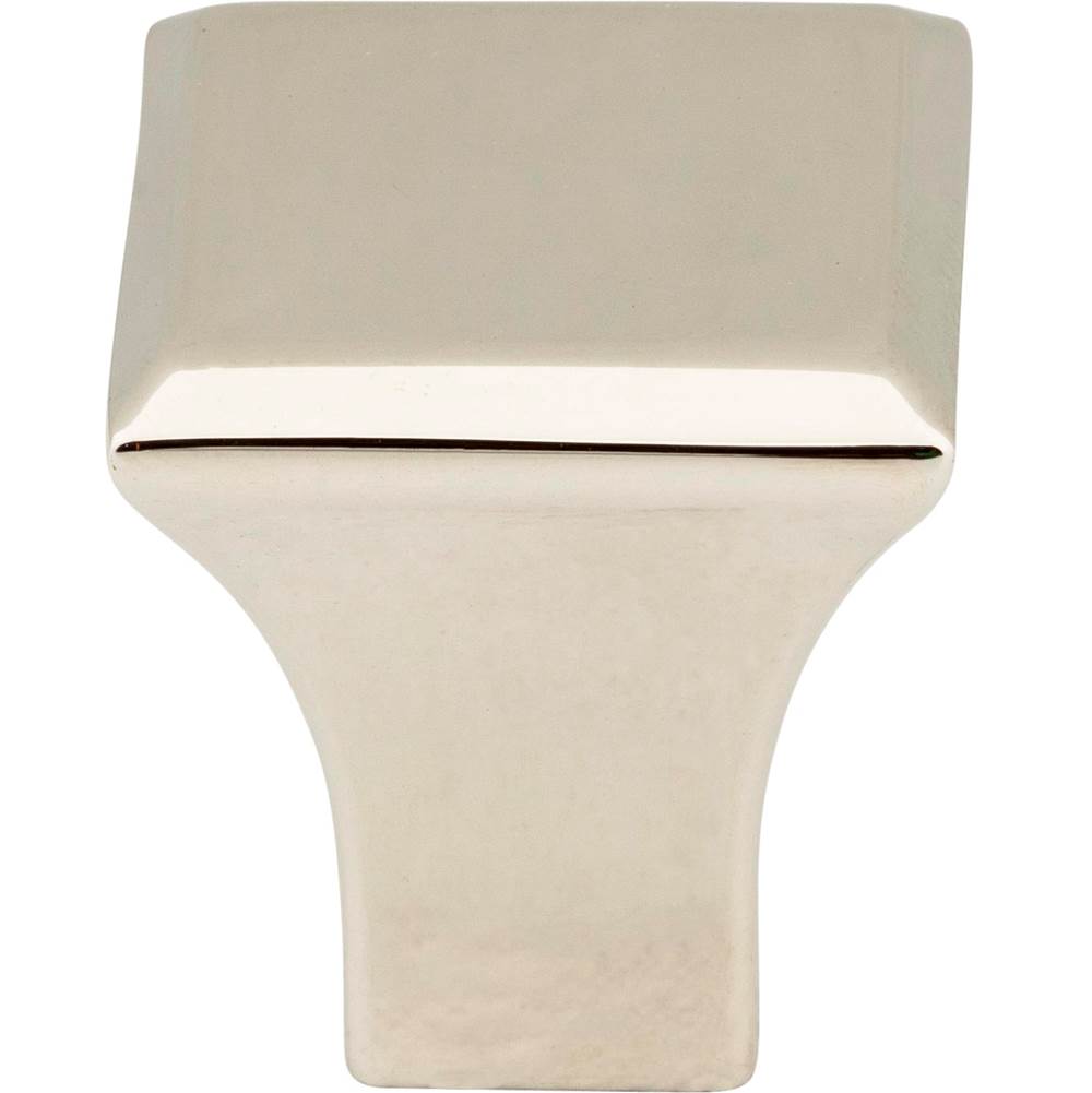 7/8'' Overall Length Polished Nickel Square Marlo Cabinet Knob