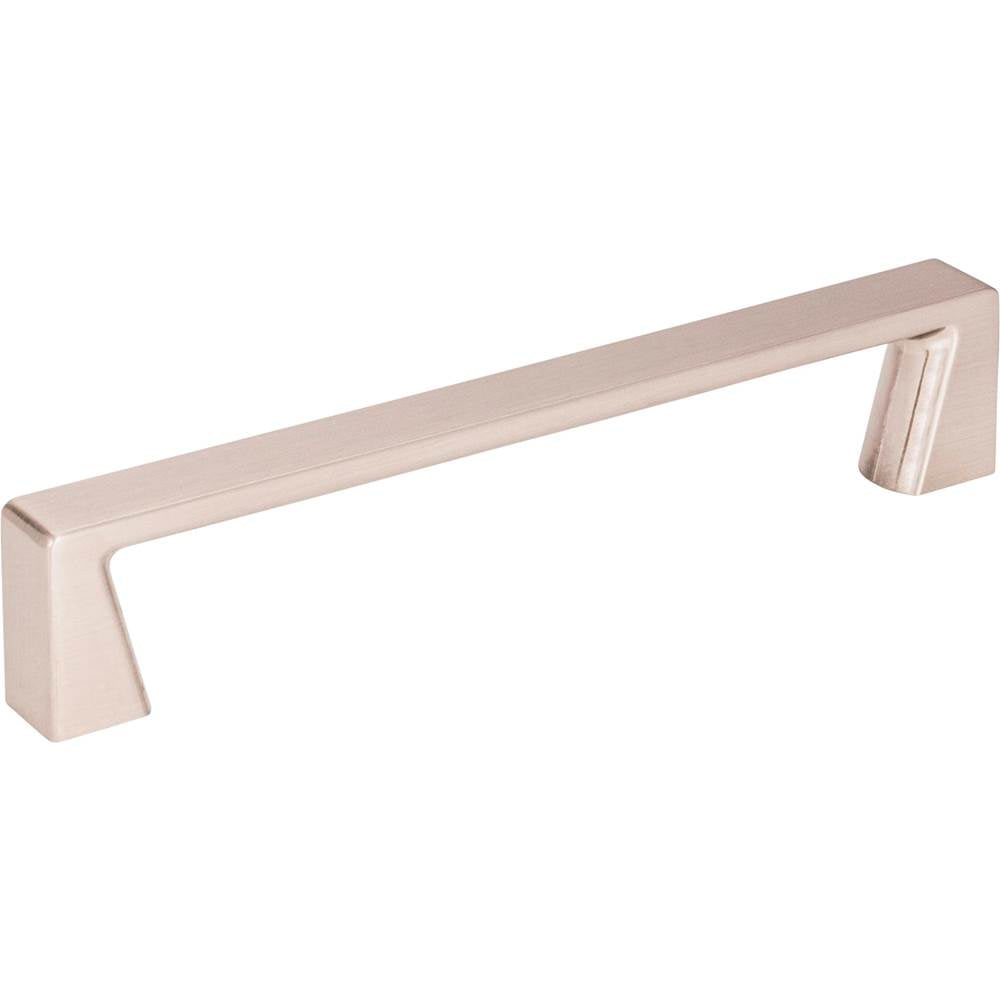 Jeffrey Alexander - 128 mm Center-to-Center Satin Nickel Square Boswell Cabinet Pull - Satin Nickel