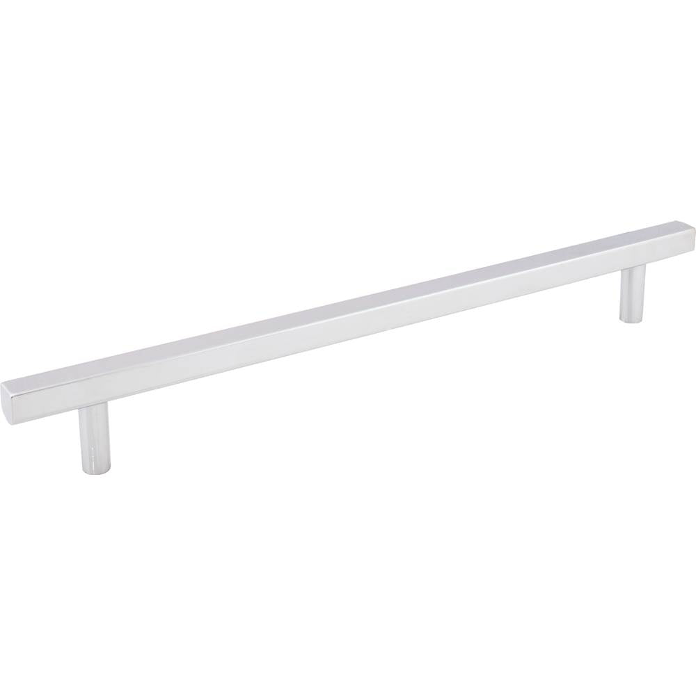 Jeffrey Alexander - 12'' Center-to-Center Polished Chrome Square Dominique Appliance Handle - Polished Chrome