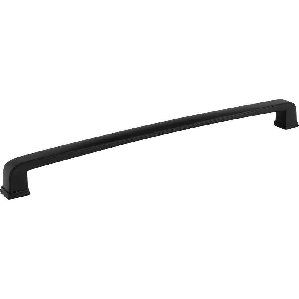 Jeffrey Alexander - 12'' Center-to-Center Matte Black Square Milan 1 Appliance Handle - Matte Black