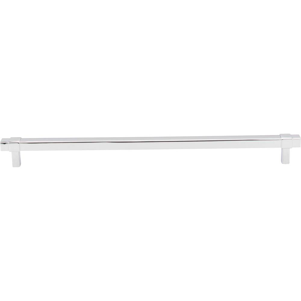 305 mm Center-to-Center Polished Chrome Square Zane Cabinet Pull