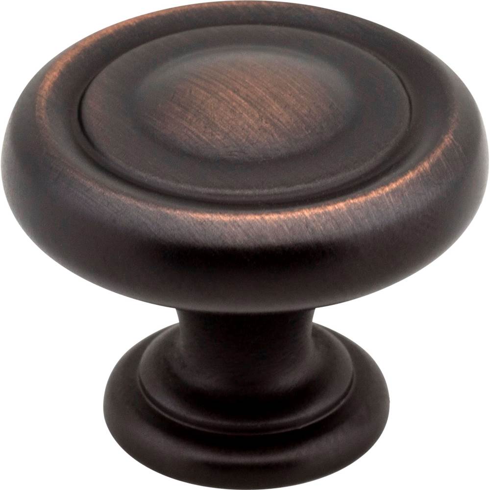 Jeffrey Alexander - 1-1/4'' Diameter Brushed Oil Rubbed Bronze Bremen 1 Cabinet Knob - Brushed Oil Rubbed Bronze
