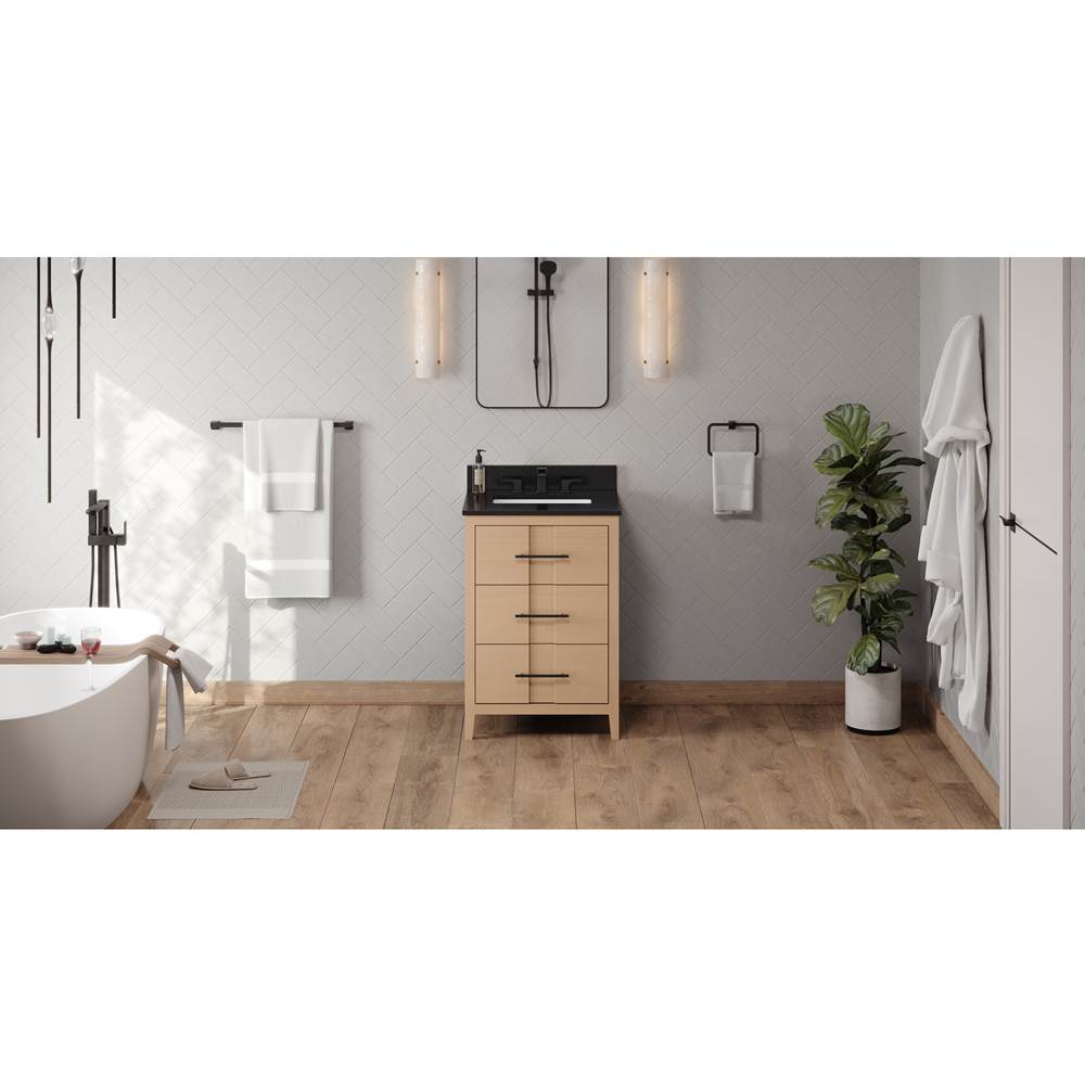 Jeffrey Alexander - Katara 24'' Single Bathroom Vanity Set - Natural Oak