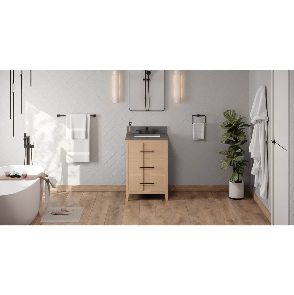 Jeffrey Alexander - Katara 24'' Single Bathroom Vanity Set - Natural Oak