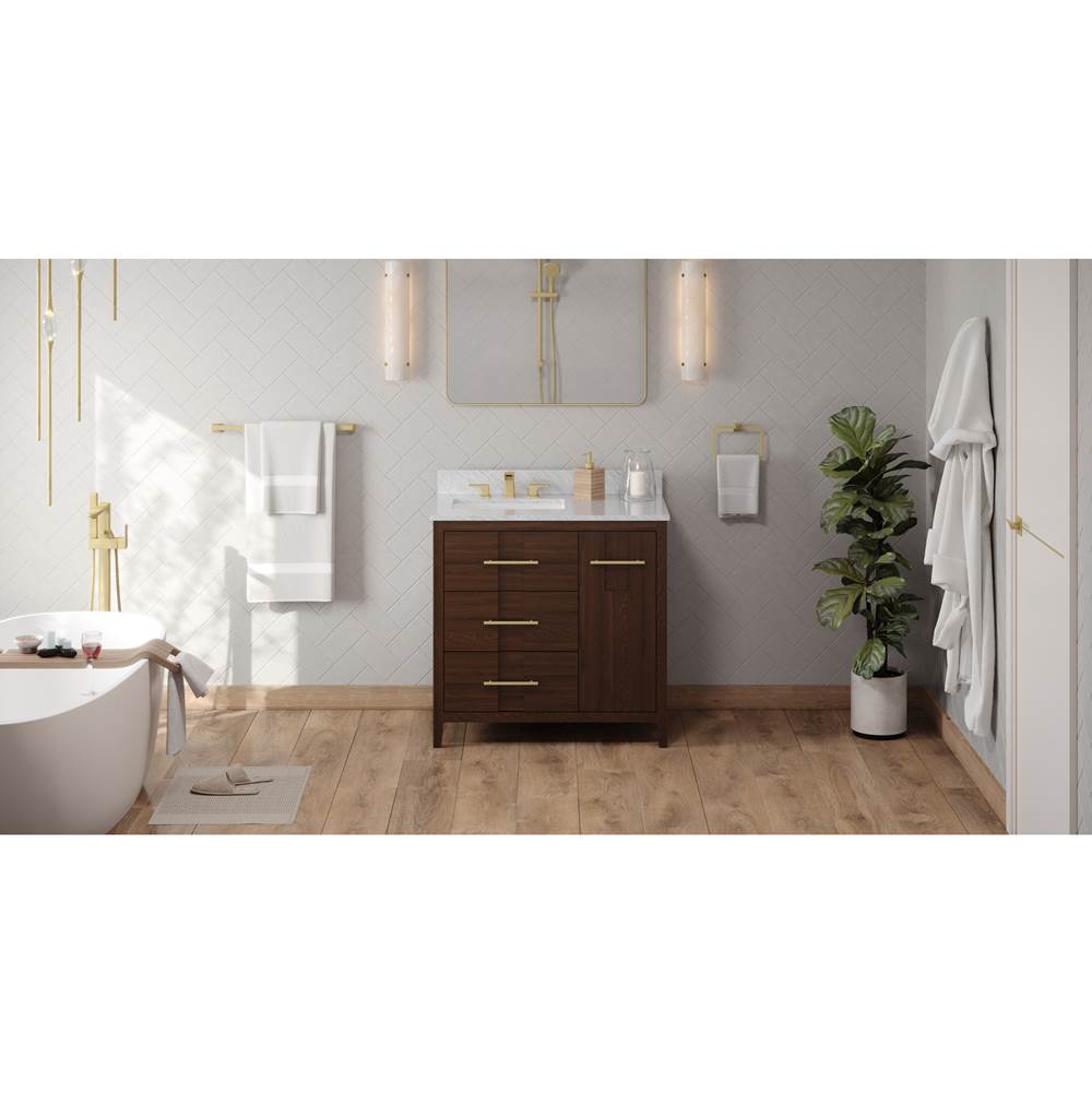 Jeffrey Alexander - Katara 36'' Single Bathroom Vanity Set - Dark Walnut